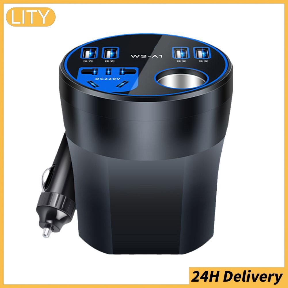 ⚡จัดส่งด่วน⚡Car Power Inverter 12V/24V เป็น DC220V Converter Charger Socket Fast Charger