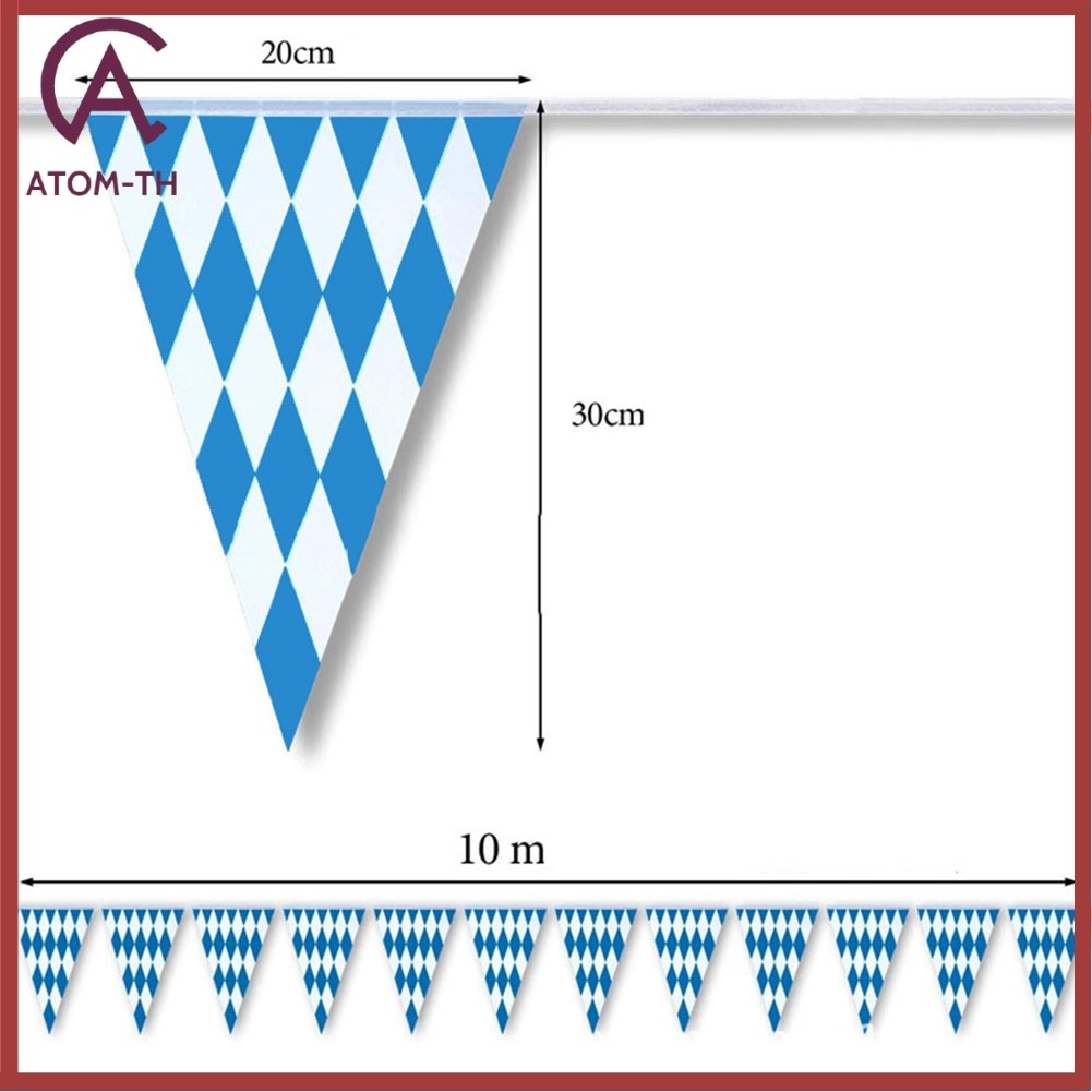 การจับพันธุ์ของ Oktoberfest ตกแต่งรังไข่ 10 ม. แบนเนอร์ Oktoberfest Garland Pennant