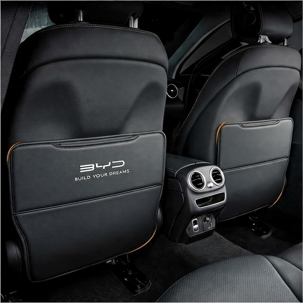 แผ่นกันเตะเบาะหลังสําหรับ BYD Sealion 6/7/Seal/ATTO 3/ Dolphin/นกนางนวล/Destroy 5/M6 ป้องกันการลื่นไถลและรอยขีดข่วน กันน้ํา รักษาง่าย ติดตั้งอย่างแนบสนิท