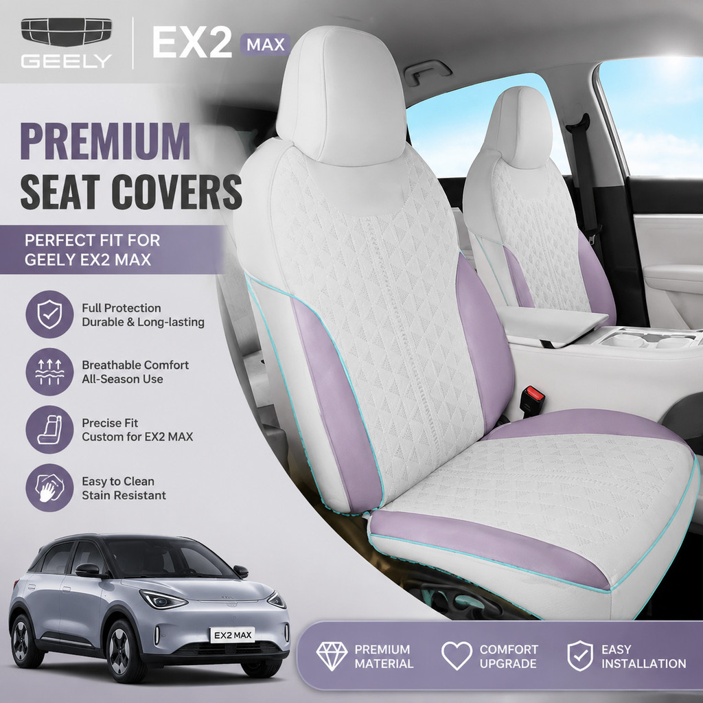 เหมาะสําหรับรถยนต์ไฟฟ้า Geely EX2 MAX, รวมทุกอย่างผ้าคลุมเบาะชุด, Geely EX2 อะไหล่รถยนต์ XC63 CNHL