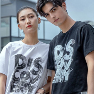 【พร้อมส่ง】เสื้อยืดแขนสั้นลําลอง ผ้าฝ้าย พิมพ์ลาย เหมาะกับฤดูใบไม้ผลิ และฤดูร้อน สําหรับผู้ชาย และผู้หญิง