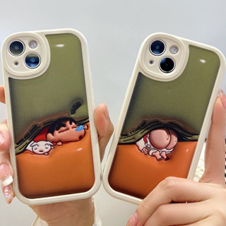 oppo case A78 A17 17K A77 A77s oppo 2F A16 A15 A57 A94 A93 A54 A95 A76 A96 A55 A53 A32 A33 A31 A5S A3S A9 A5 A92 A52 A72 A91 Reno 4 Reno 5 Reno 6 Reno 7Z Reno 8Z F17 F19 Pro F11 F9 3D Fashion Couple การ์ตูนชินจังชินจัง เคส oppo