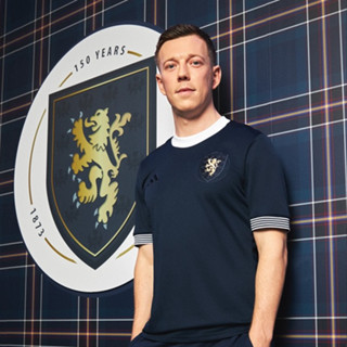 เสื้อกีฬาแขนสั้น ลายทีมชาติฟุตบอล Scotland 150th Anniversary Edition 23-24 ชุดเยือน ไซซ์ S-4XL