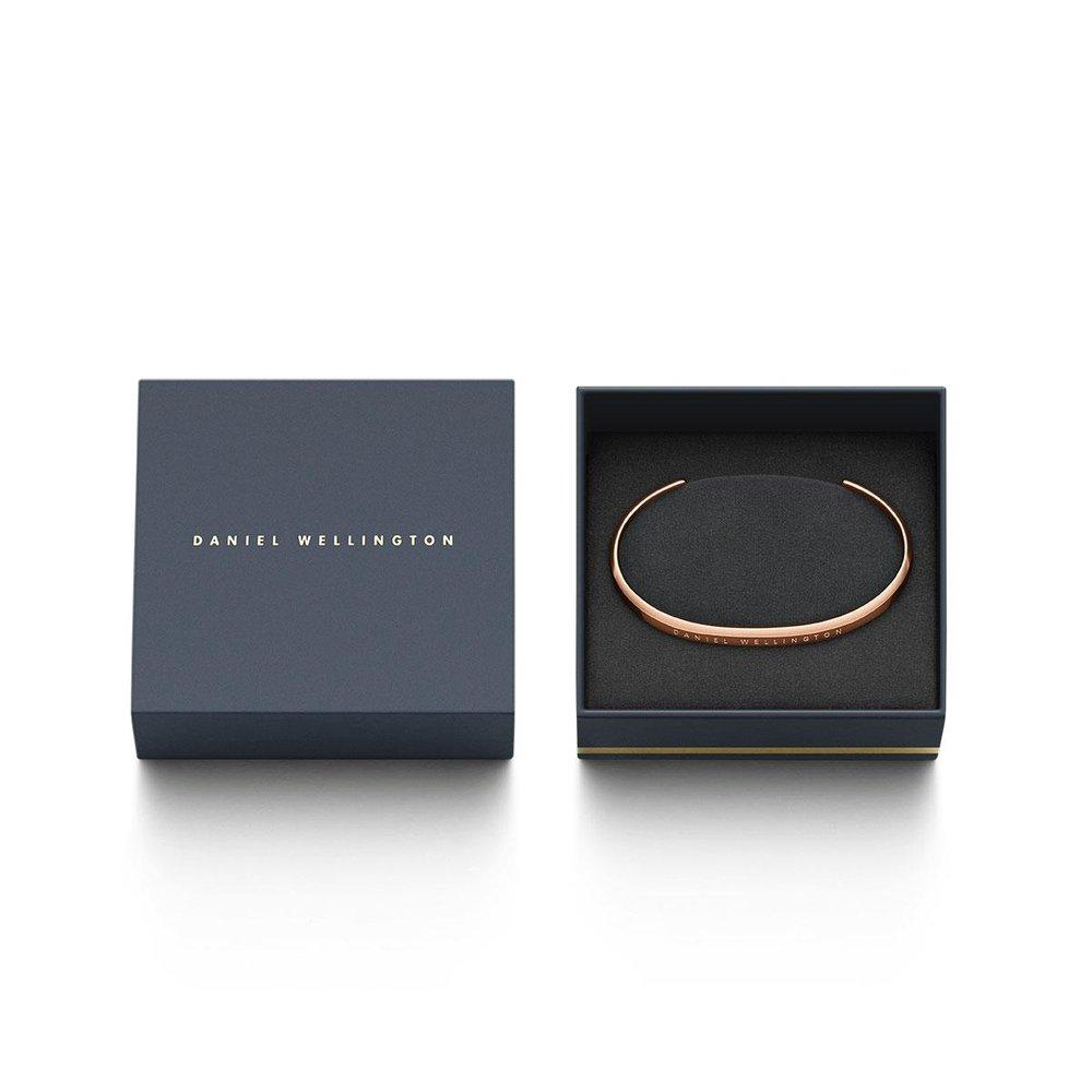 Elegantg DW สร้อยข้อมือคลาสสิก Rose Gold สร้อยข้อมือสําหรับผู้หญิงและผู้ชายขนาดเล็กสร้อยข้อมือคู่ขนาดใหญ่ Love Token ของขวัญ