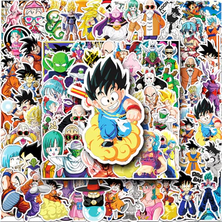 100 ชิ้นตลก Dragon Ball สติกเกอร์กันน้ํา DIY สําหรับโทรศัพท์แล็ปท็อปรถสติกเกอร์ Creative Home Decal