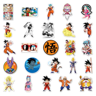 100 ชิ้นตลก Dragon Ball สติกเกอร์กันน้ํา DIY สําหรับโทรศัพท์แล็ปท็อปรถสติกเกอร์ Creative Home Decal