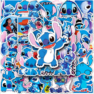 สติกเกอร์ ลาย Stitch สร้างสรรค์ กันน้ํา สําหรับติดตกแต่งรถยนต์ DIY จํานวน 50 ชิ้น