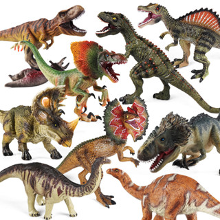 โมเดลไดโนเสาร์ Dilophosaurus Tyrannosaurus Rex Spinosaurus Jurassic ของเล่นเสริมการเรียนรู้วิทยาศาสตร์ สําหรับเด็ก