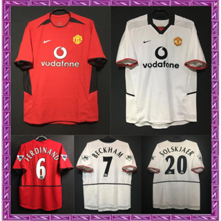 เสื้อกีฬาแขนสั้น ลายทีมชาติฟุตบอล Manchester United Gaopin 2002/2003 ชุดเหย้า