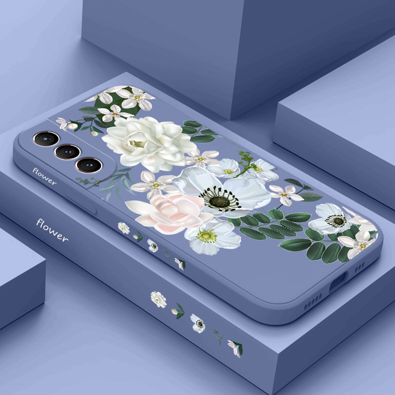 เคสโทรศัพท์มือถือ ลายดอกลิลลี่ โรแมนติก ใส่สบาย สําหรับ Samsung Galaxy S21 S20 FE Ultra Plus