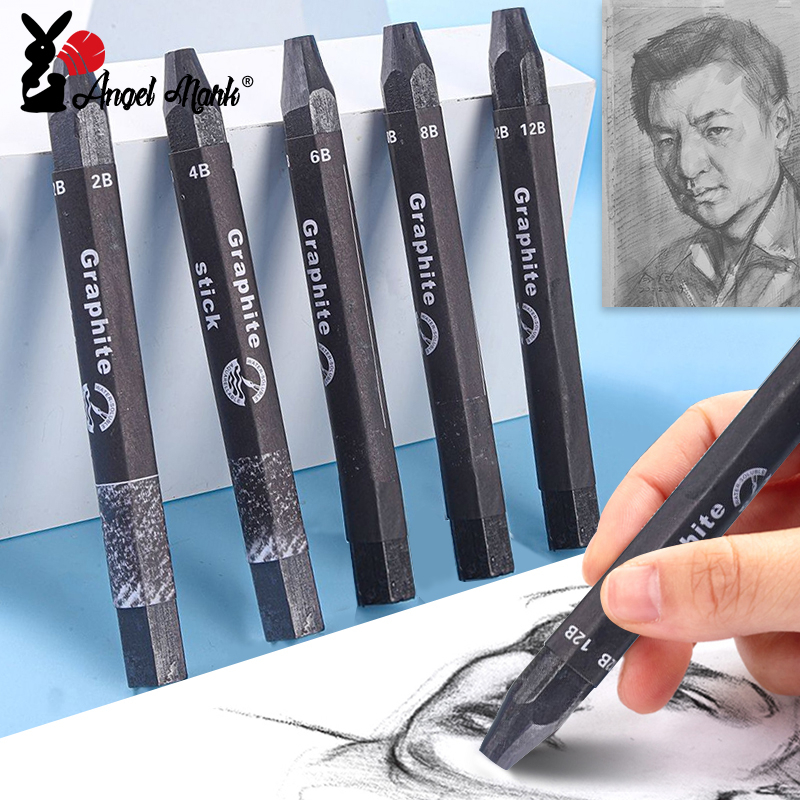 Angel Mark DEDEDREAISE ที่ละลายน้ําได้ Graphite Rod ดินสอ Graphite Sketching แรเงาภาพวาดปากกา Art Supplies