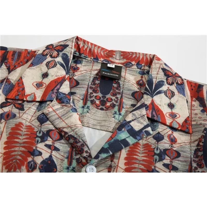 Songkran เสื้อเชิ้ตฮาวายแขนสั้น ลายดอกไม้ ทรงหลวม สงกรานต์ thumbnail 10