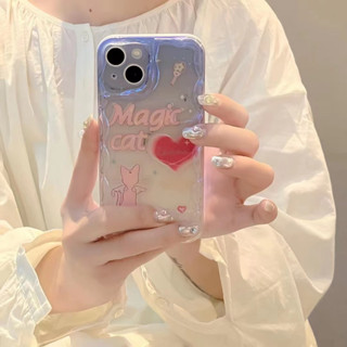 เคสโทรศัพท์มือถือ กันกระแทก ลายแมววิเศษน่ารัก สําหรับ iPhone 11 12 12pro 12promax 13 13pro 13promax 14 14pro 14promax