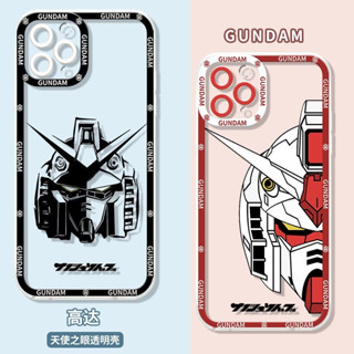 เคสโทรศัพท์มือถือ TPU ใส แบบนิ่ม ลายการ์ตูนอนิเมะ Strike Freedom Gundam สําหรับ IPhone 14 13 12 11 Pro Max 14Plus 13 12 Mini 6 6s 7 8 Plus XR X XS Max