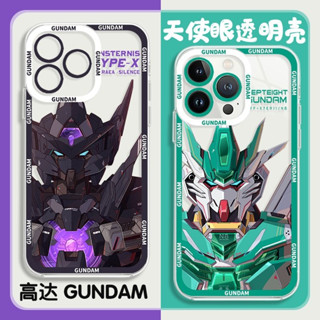 เคสโทรศัพท์มือถือ TPU ใส แบบนิ่ม ลายการ์ตูนอนิเมะ Strike Freedom Gundam สําหรับ IPhone 14 13 12 11 Pro Max 14Plus 13 12 Mini 6 6s 7 8 Plus XR X XS Max