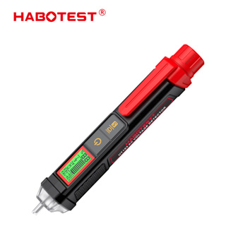 HABOTEST HT103 เครื่องทดสอบแรงดันไฟฟ้าดิจิทัล 12-1000V ไม่สัมผัส ตรวจจับแรงดันไฟฟ้า AC พร้อมหน้าจอ LCD