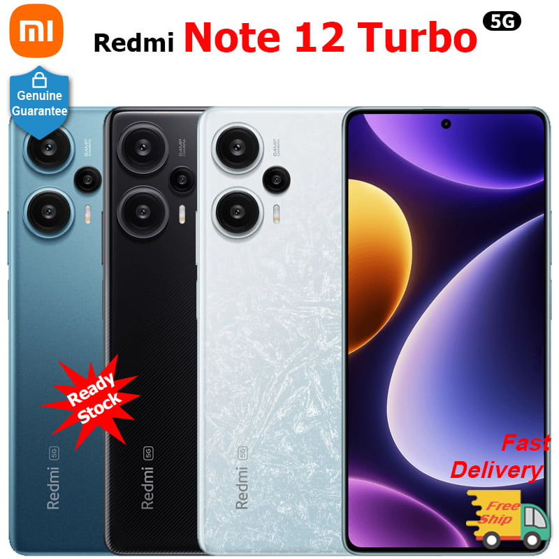 ของแท้ Redmi Note 12 Turbo 5G สมาร์ทโฟน Snapdragon 7+ Gen 2 5000mAh 67W ชาร์จเร็ว 64MP กล้องหลัก 6.67 นิ้ว 120Hz LCD NFC
