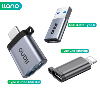 Llano อะแดปเตอร์แปลงไฟ Type C เป็น USB 3.0 OTG ความเร็วสูง สําหรับโทรศัพท์มือถือ แท็บเล็ต แล็ปท็อป