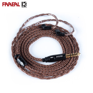 Faaeal KBEAR สายเคเบิลหูฟัง ทองแดงบริสุทธิ์ 16 แกน 2Pin MMCX QDC ปลั๊ก 2.5 3.5 4.4 มม. สําหรับหูฟัง KZ EDX ZSN Pro Blon Shure