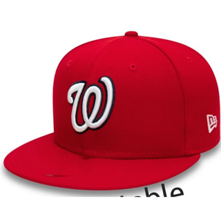 ใหม่ หมวกแก๊ปแฟชั่น MLB Washington Nationals Snapback ผู้ชาย ผู้หญิง หมวกกีฬา กลางแจ้ง หมวกฮิปฮอป พร้อมสายรัดปรับได้