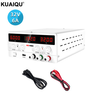 【จัดส่งฟรี】KUAIQU พาวเวอร์ซัพพลาย DC ปรับได้ 30V 10A SPPS3010D LAB DC สําหรับซ่อมแซมโทรศัพท์มือถือ เครื่องจ่ายไฟ DC Power Supply 30V  10A adjustable ปรับค่าได้ Nice Power 4 digits แหล่งจ่ายไฟ แบต