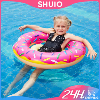 Shuio ห่วงยางเป่าลม PVC ทรงกลม เหมาะกับฤดูร้อน สําหรับเด็ก และผู้ใหญ่