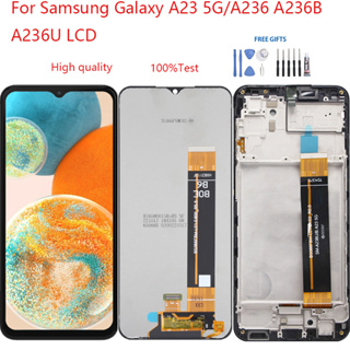 อะไหล่หน้าจอสัมผัสดิจิทัล LCD แบบเปลี่ยน สําหรับ Samsung Galaxy A23 5G A236 A236B A236U