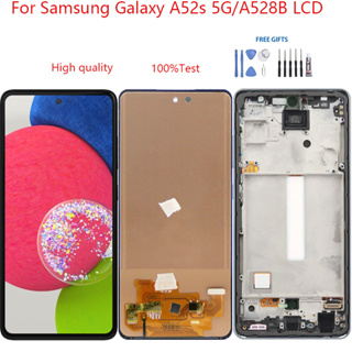 อะไหล่หน้าจอสัมผัสดิจิทัล LCD แบบเปลี่ยน สําหรับ Samsung Galaxy A52s 5G A528B A528M A528B DS