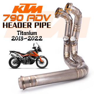 ท่อไอเสียรถจักรยานยนต์ ด้านหน้า ระบบฆ่า DB ไทเทเนียมอัลลอย สําหรับ KTM DUKE790 890 ADV R RALLY Moto Escape