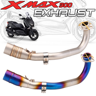 สำหรับ Yamaha X MAX 300 XMAX300 XMAX 250 XMAX250 2017 2018 2019 2020 2021 กลาง Link ท่อเต็มระบบ Fit ทั้งหมดท่อไอเสีย 51 มม.