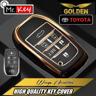 【Mr.Key】เคสกุญแจรีโมตรถยนต์ Tpu 5 6 ปุ่ม สําหรับ Toyota Alphard Sienna Vellfire Granvia Voxy Noah Esquire LM300h Harrier MPV