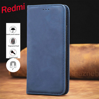 Xiaomi Redmi Note 12 Pro 5G 12C Note 11 11s 10C เคสโทรศัพท์หนัง PU ฝาพับ กันกระแทก พร้อมช่องใส่บัตร สําหรับ