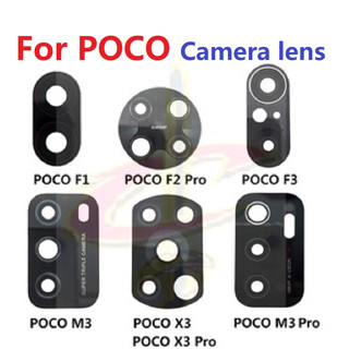 เลนส์กระจกกล้อง แบบเปลี่ยน พร้อมกาว สําหรับ POCO F1 F2 M2 M3 X2 X3 Pro NFC GT