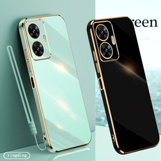 เคสโทรศัพท์มือถือแบบนิ่ม พร้อมสายคล้อง สําหรับ realme c55 4g 2023 realmec55