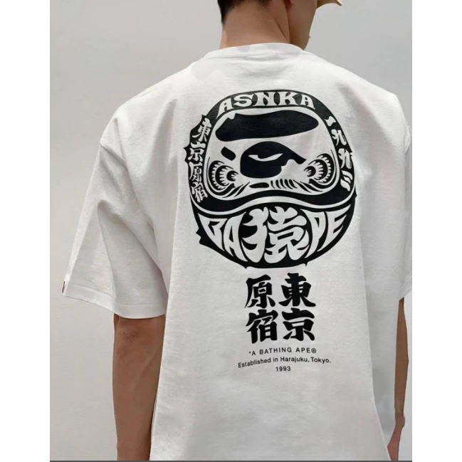 ใหม่ BAPEe เสื้อยืดลําลอง แขนสั้น สําหรับผู้ชาย ผู้หญิง