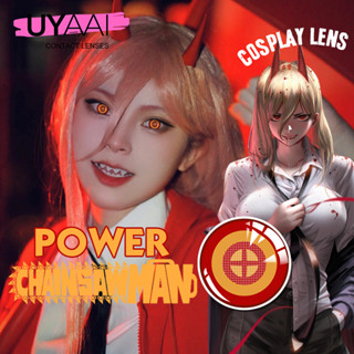 Uyaai คอนแทคเลนส์คอสเพลย์อะนิเมะ Power 2 ชิ้น/คู่