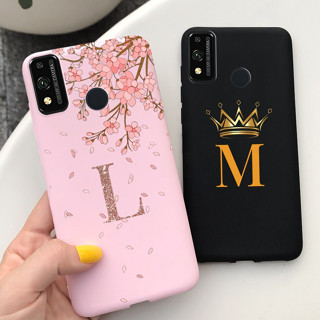 เคสโทรศัพท์ซิลิโคน TPU แบบนิ่ม ลายมงกุฎ และดอกไม้ สําหรับ Honor 9X Lite Honor9X 9 X Lite JSN-L21 JSN-L22