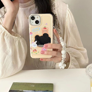 เคสโทรศัพท์มือถือ Tpu แบบนิ่ม ลายหมี สําหรับ iPhone 12pro 13pro 11 14 14promax 14pro