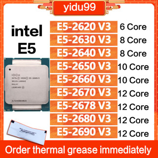 หน่วยประมวลผล Intel Xeon E5 2620 2630V3 2640v3 2650v3 2660v3 E5 2670V3 2678 2680v3 2690v3 CPU 2011-3