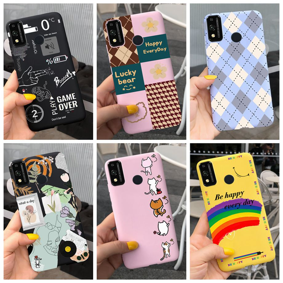 เคสโทรศัพท์มือถือ ซิลิโคนนิ่ม TPU ลายเพ้นท์น่ารัก 2022 สําหรับ Huawei Honor 9X Lite Honor9X Lite SN-