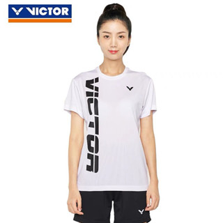 Victory ใหม่ เสื้อยืดกีฬาแบดมินตัน แขนสั้น ระบายอากาศ แห้งเร็ว น้ําหนักเบา