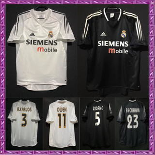 เสื้อกีฬาแขนสั้น ลายทีมชาติฟุตบอล Real Madrid 2004/2005 ชุดเหย้า