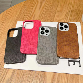 เคสโทรศัพท์มือถือหนัง PU แบบครึ่งหนึ่ง หรูหรา แฟชั่นเรโทร สําหรับ iPhone 14 13 12 11 Pro Max 12Pro 13Pro 14Pro 14Plus 13ProMax 14ProMax X Xs Max XR 7 8 Plus