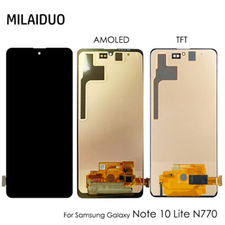 หน้าจอสัมผัสดิจิทัล Lcd TFT OLED สําหรับ Samsung Galaxy Note 10 Lite N770 N770F DS N770F DSM