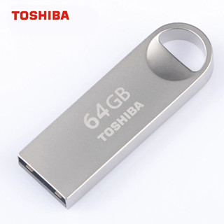 Toshiba128gb 64GB 32GB 16GB 8GB 4GB USB แฟลชไดรฟ์ U401 USB2.0 สีเงิน สว่าง บาง โลหะ แฟชั่น ทนทาน ความเร็วสูง บางเฉียบ