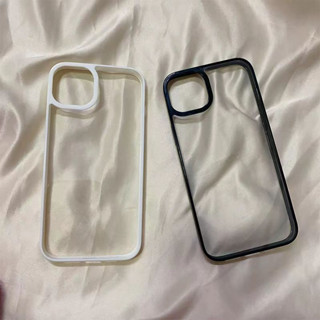 เคสโทรศัพท์มือถือ PC แข็ง แบบอะคริลิคใส สีแคนดี้ สําหรับ iphone 11 12 13 Pro XS Max 8 7 Plus X XR SE 2 3