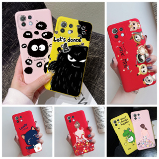 เคสซิลิโคนนิ่ม เนื้อแมตต์ ลายน่ารัก สําหรับ Xiaomi Mi 11 Lite 4G 5G Xiaomi Mi11 Lite 5G NE