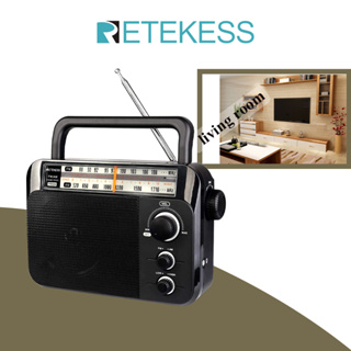 แหล่งขายและราคาRetekess TR604 วิทยุ FM AM แบบพกพา แจ็คหูฟัง 3.5 มม. (สีดํา)อาจถูกใจคุณ