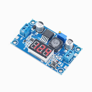 โมดูล LM 2596 Power Supply + โวลต์มิเตอร์ LED DC-DC Adjustable Step-down