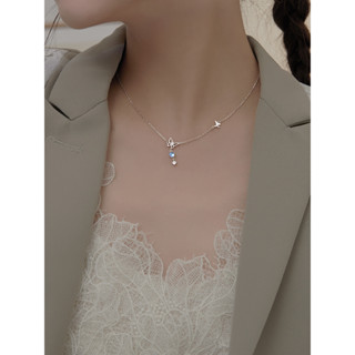 【พร้อมส่ง】สร้อยคอ ผู้หญิง ผีเสื้อ พร้อมจี้ Moonstone มินิมอล แฟชั่น วันเกิด ของขวัญปีใหม่ สไตล์เกาหลี เครื่องประดับ อุปกรณ์เสริม